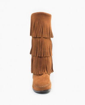 Minnetonka 3-Layer Fringe Boot Brown