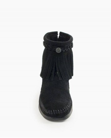 Hi Top Back Zip Boot Black