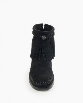 Hi Top Back Zip Boot Black