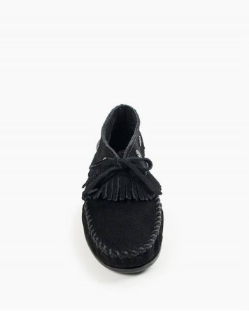 Fringed Moc Black