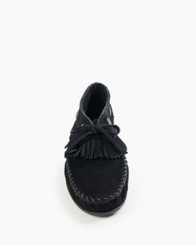Fringed Moc Black
