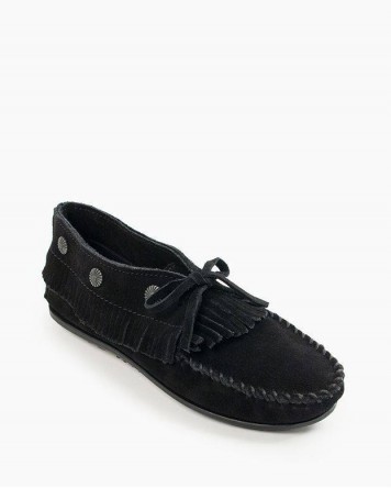 Fringed Moc Black