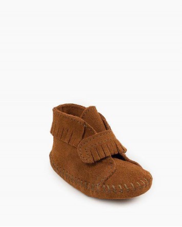 Front Strap Bootie Softsole Brown