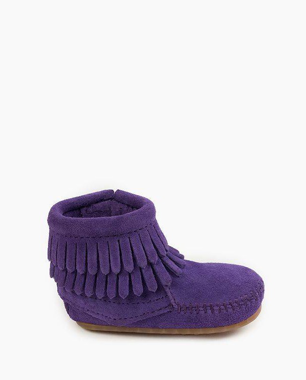 Double Fringe Bootie Purple