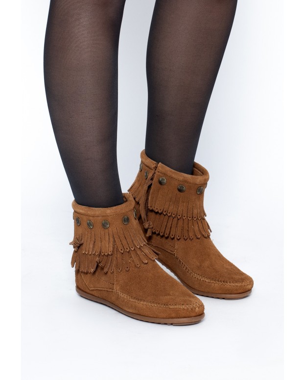 Double Fringe Side Zip Boot...