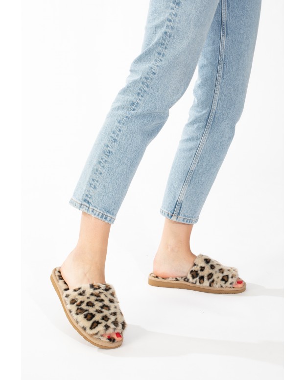 Pantoufles LOLO LEOPARD