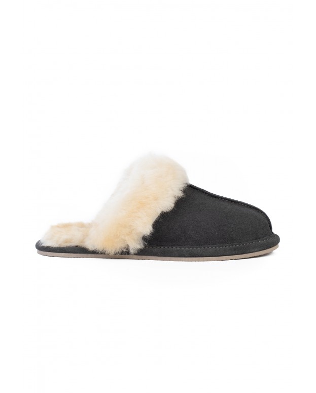 Chausson Sheepskin Slide Noir