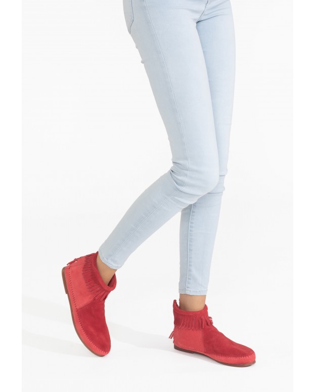 Bottine Back Zip Boot Rose