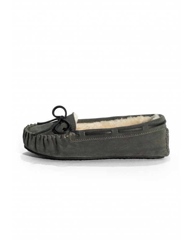 Mocassins Cally Gris en cuir