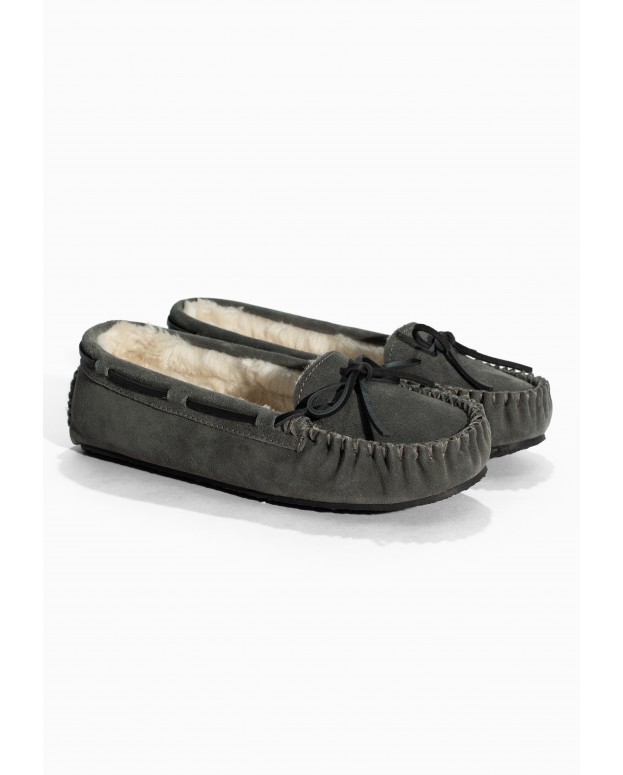 Mocassins Cally Gris en cuir